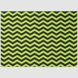 Papel De Seda Halloween Style | Peridot Green Black Chevron