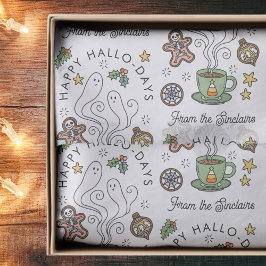 Papel De Seda Halloween Themed Natal Holiday