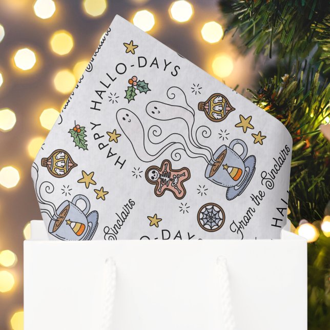 Papel De Seda Halloween Themed Natal Holiday (Criador carregado)