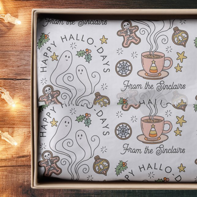 Papel De Seda Halloween Themed Natal Holiday (Criador carregado)