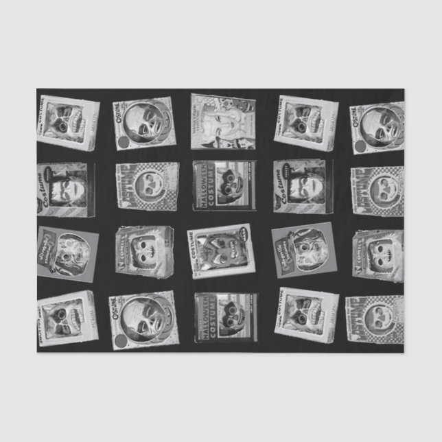 Papel De Seda Halloween Vintage (Frente )