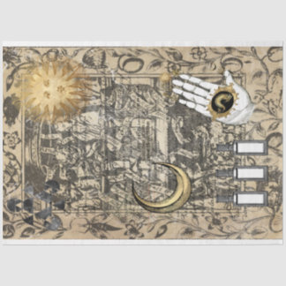 Papel De Seda Halloween Witchcraft Medicina Vintage Ephemera