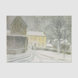 Papel De Seda Halstead Road em Snow (por Eric Ravilious)
