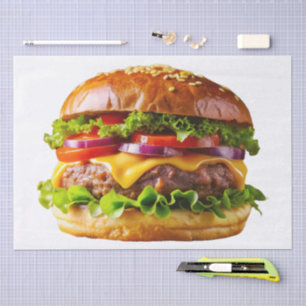 Papel De Seda Hambúrguer de SlipperyJoe's com bacon crocante ape