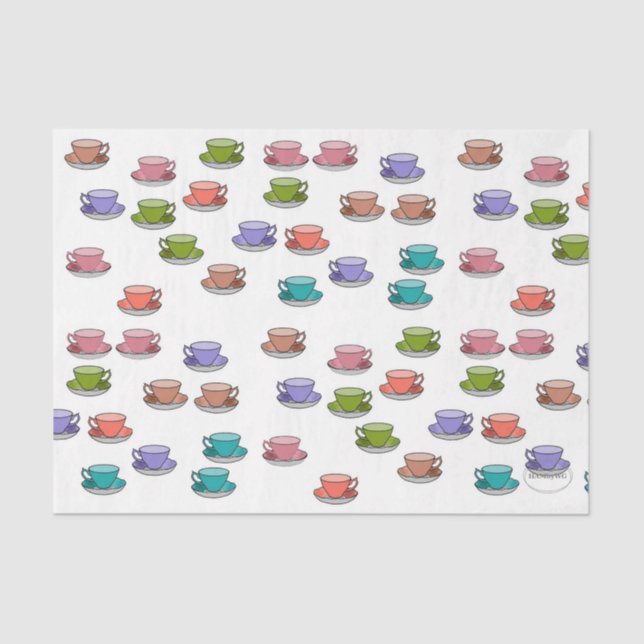 Papel De Seda HAMbyWG - Copas de chá (Frente )