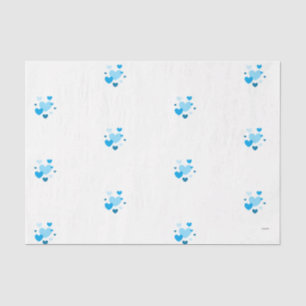 Papel De Seda HAMbyWG - Corações azuis de bebê