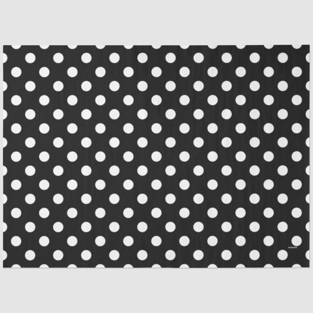 Papel De Seda HAMbyWG Preto com Pontos Coloridos (Frente )