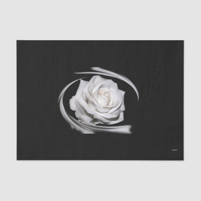 Papel De Seda HAMbyWG White Rose - (Frente )