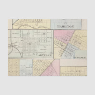 Papel De Seda Hamilton, Carthage, Bushnell, Lincoln e LaHarpe