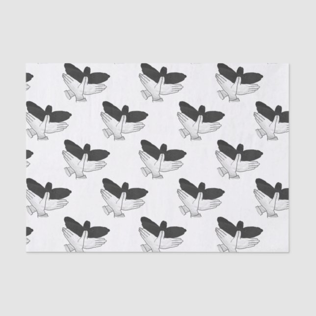 Papel De Seda Hand Silhouette Eagle (Frente )