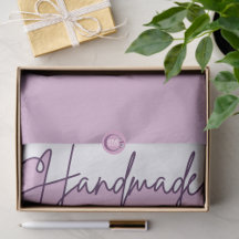 Handmade With Love Purple Small Business Packaging