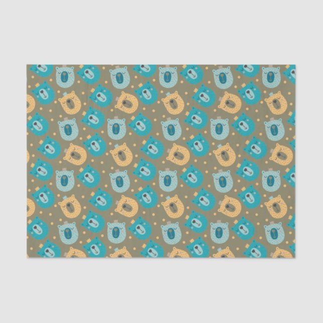 Papel De Seda Happy Bear Kings (Frente )