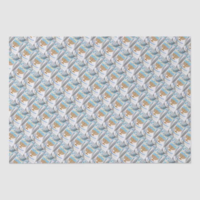 Papel De Seda Happy Hanukkah (Frente )