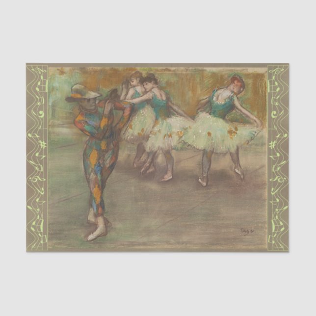 Papel De Seda Harlequin Dance, Degas (Frente )