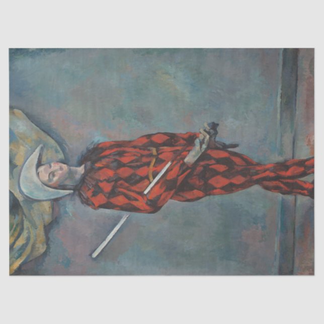 Papel De Seda Harlequin (Joker) (por Paul Cézanne) (Frente )