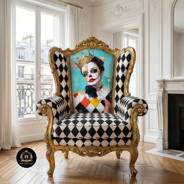 Papel De Seda Harlequin Queen Abstrato Decoupage (Criador carregado)