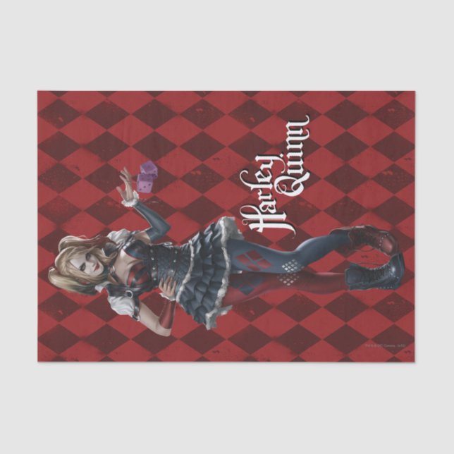 Papel De Seda Harley Quinn Com Felpudo (Frente )