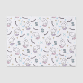 Papel De Seda Harmonia de peixes: Padrão de Sereias Coelhinhas