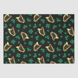 Papel De Seda Harps E Shamrocks Para Ruas. Dia de Patty