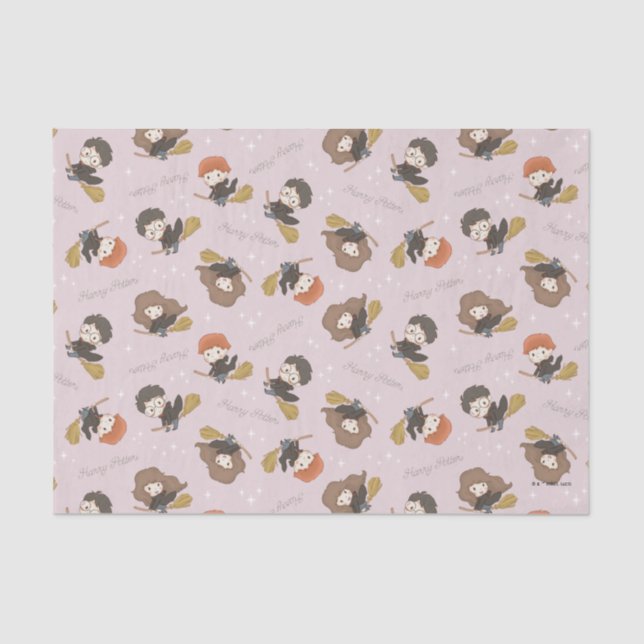 Papel De Seda HARRY POTTER™, Hermione e Ron Flying Patterm (Frente )