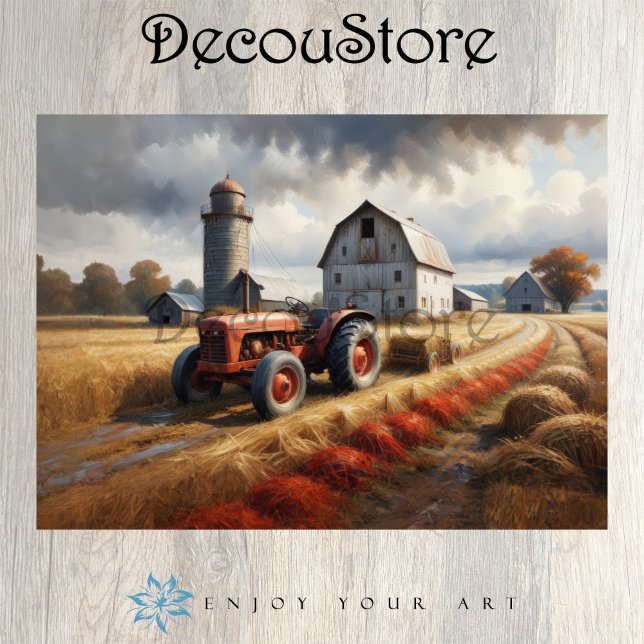 Papel De Seda Harvest Morning Decoupage (Criador carregado)