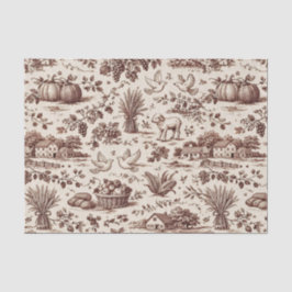 Papel De Seda Harvest Sepia Brown Toile