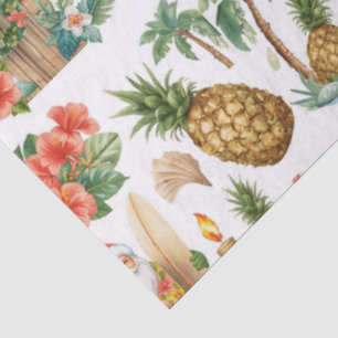 Papel De Seda Hawaii Santa Surf Shack Havaí “Mele Kalikimaka!”