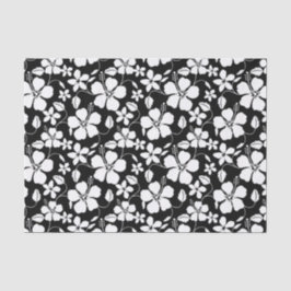 PAPEL DE SEDA HAWAIIAN HULA (HIBISCUS) PRETO