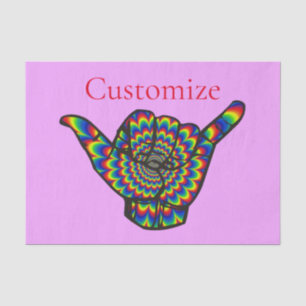 Papel De Seda Hawaiian Shaka Psychedelic Thunder_Cove
