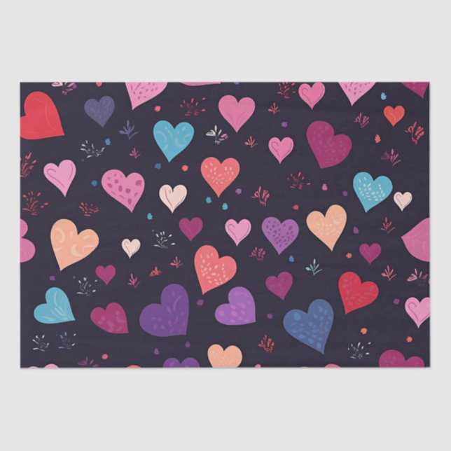 Papel De Seda Hearts Galore (Frente )