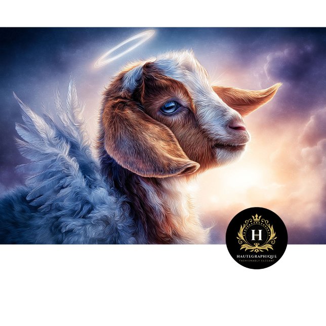 Papel De Seda Heavenly Angel Goat Art Portrait (Criador carregado)