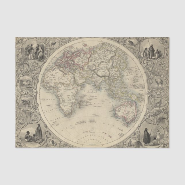 Papel De Seda Hemisfério oriental 4 2 (Frente )