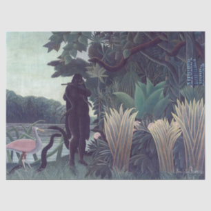 Papel De Seda Henri Rousseau - A Cobra Charmer