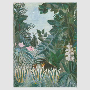 Papel De Seda Henri Rousseau - A Selva Equatorial