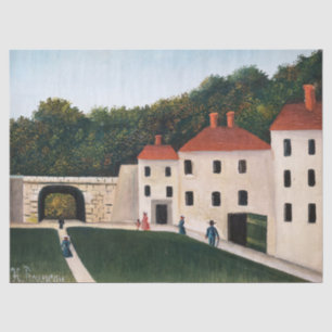 Papel De Seda Henri Rousseau - Caminhantes em um Parque