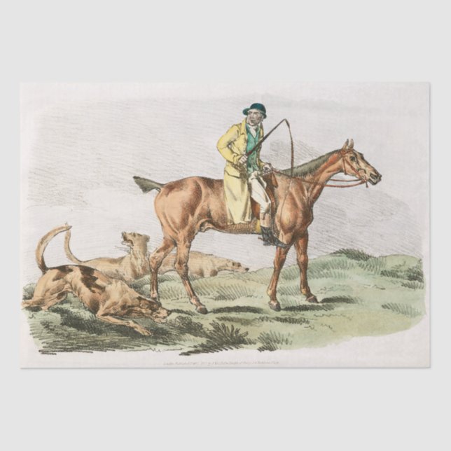 Papel De Seda Henry Alken | Mounted Hunter (Frente )