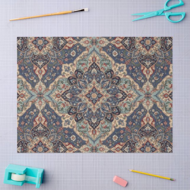 Papel De Seda Henry Dearle Persian Floral Pattern Floral Design (Arte )