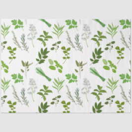Papel De Seda Herbáceas de Cozinhar verde