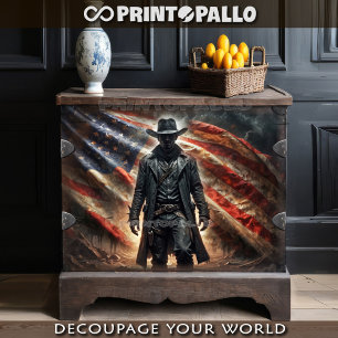 Papel De Seda herói caubói fora da lei do western americano com