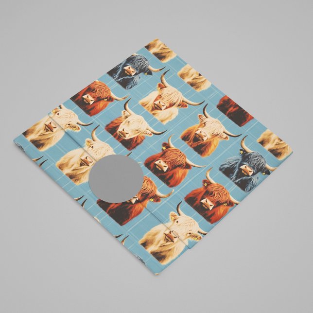 Papel De Seda Highland Cow Western (Criador carregado)