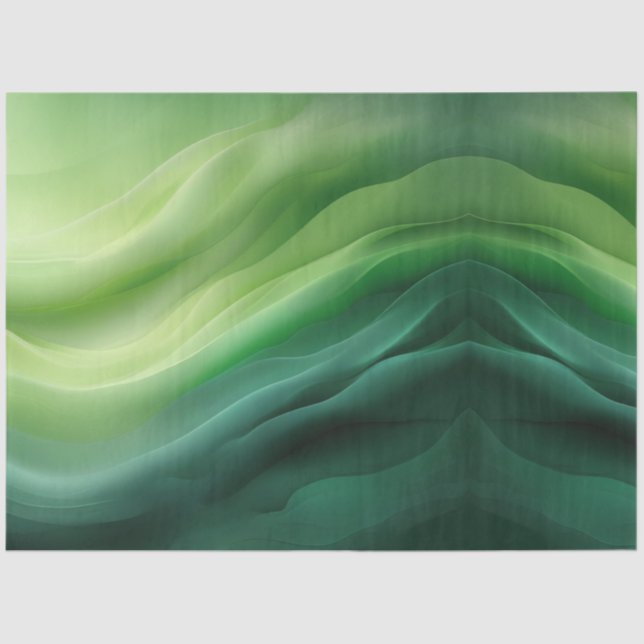 Papel De Seda Hino Verde em Movimento (Frente )