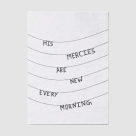 Papel De Seda His Mercies are new every Morning 