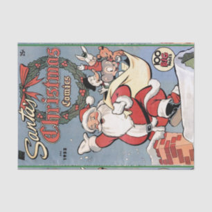 Papel De Seda História em quadrinhos 1952 do Natal do papai noe