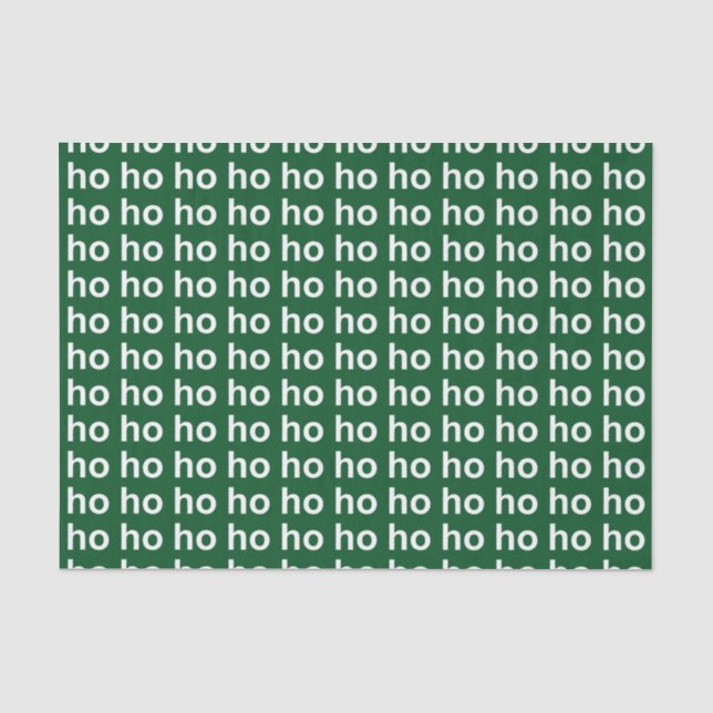 Papel De Seda Ho Ho Green (Frente )