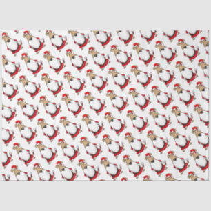 Papel De Seda HO HO HO Papais noeis Muito Engraçados Costume Cac