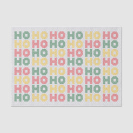 Papel De Seda Ho Ho Typografia Sweater de Natal