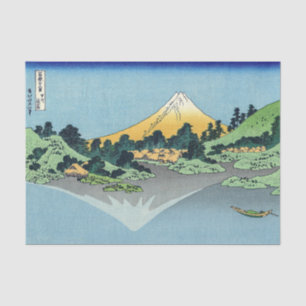 Papel De Seda Hokusai - O Monte Fuji Reflete no lago Kawaguchi