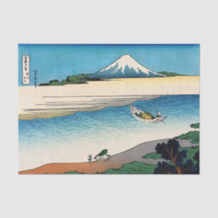 Papel De Seda Hokusai - Rio Tama na província de Musashi