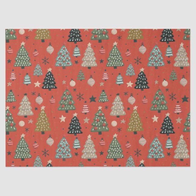 Papel De Seda Holiday Echoes-Red (Frente )