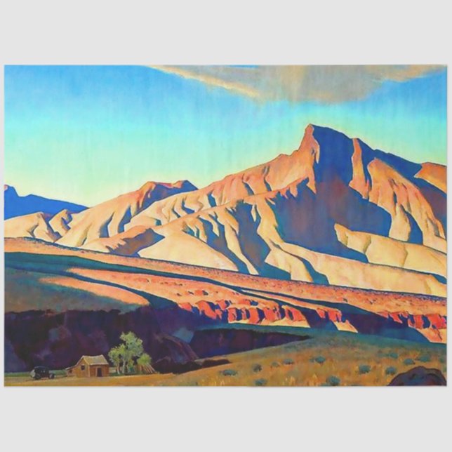 Papel De Seda "Home of the Desert Rat", por Maynard Dixon (Frente )
